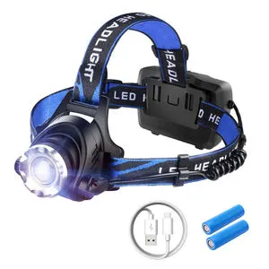High Bright Waterproof LED COB 300lm Light Head Light Flashlight Night Light Camping Hunting Pivotable Headlamps