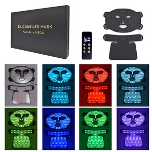 4D Wireless LED Face Mask 460nm 665nm 850nm NIR Red Light Therapy Mask for Beauty Salon Spa Use