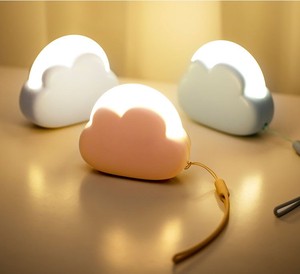 Portable LED Night Light Cute Cloud Mini Desk Lamp Rechargeable Kids Night Light Camping Bedside Lamp Bedroom Nightlights