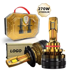 DGLS X23 High Power 270W 27000Lm H7 Led Headlight Bulb 12V High Low Beam H4 Led Headlight 6000K White H1 H11 9005 9006 9012 Led