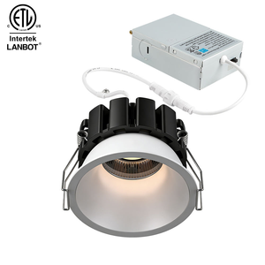 Modern High Quality 12W/20W/30W LED Cob Downlight With White/Black Flange Led Spotlight with Junction Box