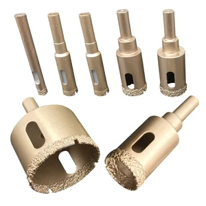 High Quality Diamond Coating Hole Saw Core Drill Bit Granite Marble Stone Ceramic Glass Hole Cutter Vacuum Brazed