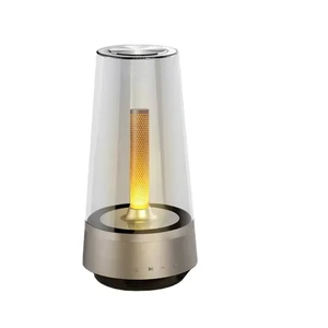 New 3600Mah LED Candle Light With Blue Tooth Speaker Lights Atmosphere Light Restaurant Mood Lamp for Bar Room Table Decor