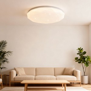 High Brightness Round LED Panel Light 11-23W Exquisite Carved Cover CRI>80 DIP Switch Adjustable Wattage for Corridor Balcony