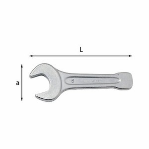 USAG 86mm Fork Mouth Wrench ISO 691/DIN 133 Standard Premium Product for Professional Use