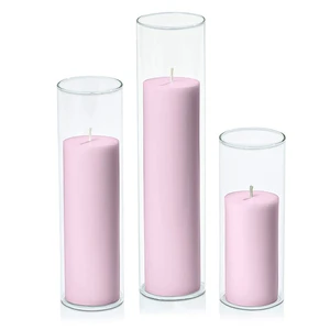 Wholesale Custom High Borosilicate Glass Candle Holders Desktop Lanterns & Jars with Windproof Features