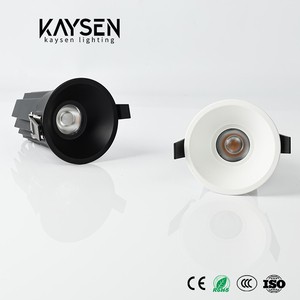 Kaysen Lighting Indoor Commercial Hotel LED Downlight Recessed Spot Light 75mm Cutout 12W 4000K AC Aluminum Anti-Glare IP44 Auto