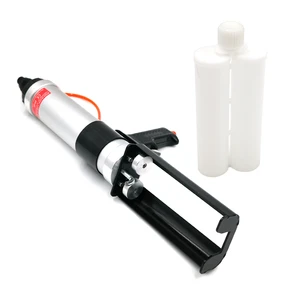 Pneumatic Applicator 600ml 1:1 Two Component Caulking Gun Professional Metal Air Dual Epoxy Gun Pneumatic Epoxy Gun