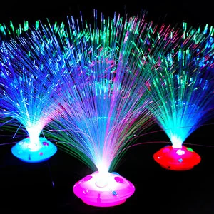 LED Fiber Optic Night Light Lamp Colorful Optical Christmas Decorations Party Supplies and Toys