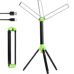 Multi Function Rechargeable LED Swivel Work Light with Foldable Tripod and Hanging Hook