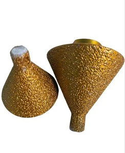 M14 Thread Vacuum Brazed Diamond Bevel Chamfer Bit for Marble Masonry High-Efficiency Chamfering and Drilling Tools