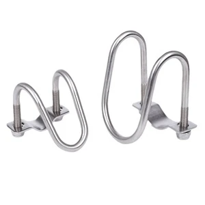 Strong Durability 304 Stainless Steel Double U-Shaped Clamp Cross Bending Nut Washer Truck U Bolt M6-M8