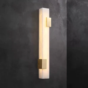 Alabaster Wall Light Modern American Design Stone LED Wall Lamp Hallway Bedroom wall Mounted Sconce light