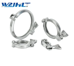 Industrial Grade 13SF Type Double Pin Clamp 304/316 Stainless Steel Polished Adjustable High Temperature 0.5