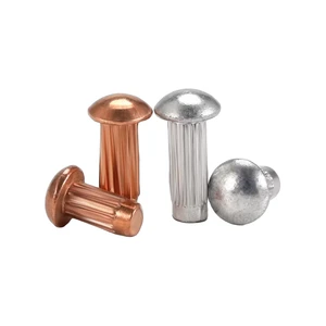 DIN660 GB827 304 Stainless Steel Knurled Nameplate Rivet Solid Brand Logo Rivet M2 M2.5 M3 M4 M5 Aluminum Copper Stainless Steel