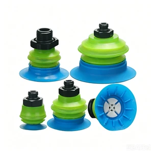 BGI25/34/41/48 BI Vacuum Suction Cup For Soft Bag Robotic Arm, Food Bag Packaging Bag, Corrugated 1.5 Fold PU Polyurethane