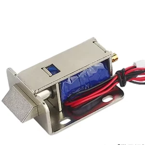 DC 12V 3A Electromagnetic Solenoid Lock with Tail Rod Widening Latch for Cabinets or Boxes