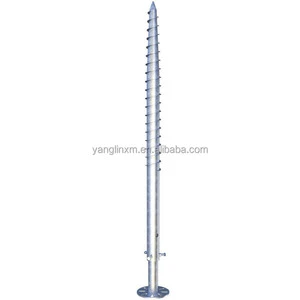 Adjustable Solar Ground Mounting Screw Anchor Ground Screw