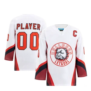 Recycled Polyester Hockey Jersey Sample Hockey Jerseys Custom Design Breathable Quick Dry Polyester Cotton Unisex Adult Uniform