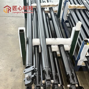 JIANGXIN Custom Steel Hydraulic Piston Cylinder 1460mm Stroke Telescopic Sleeve Hard Chrome Plated 24MPa Pressure 1 Year