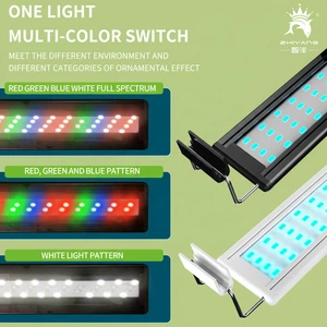 Baiyi AQ048 110-240V Waterproof Natural Daylight Fish Turtle Tank Aquatic Plant Energy Saving Rectangle LED Aquarium Light