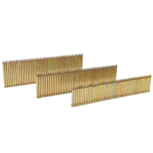 FST Series Heavy Duty 15 GA Galvanized Brad Nails 1500 Pack Narrow Crown Staples Smooth Ring 15 Gauge Straight Iron Pin Nails