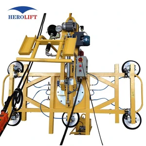 Vacuum Lifter for Window Glass Sheet Manual Rotation 360 Degree Edgewise Suction Cup