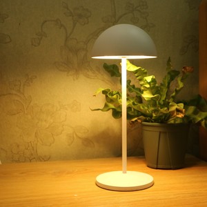 Wireless Rechargeable Battery-Powered Aluminum LED Desk Lamp with Dimmable Touch Control Modern Design for Bedroom Use