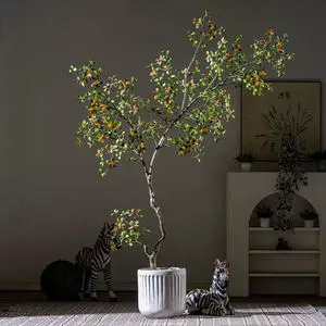 Highly Realistic Artificial Cedar Pine Trees Indoor Outdoor Garden Landscaping Bonsai Decor Durable Plastic Wood Artificial