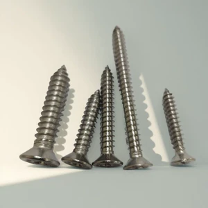 Source Manufacturer: 304/201/316 Stainless Steel Cross-point Self-tapping Screws with Flat Heads, Resistant to rust