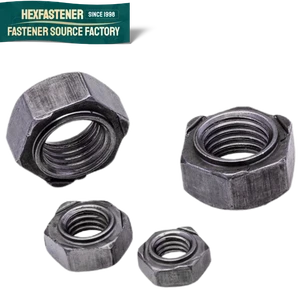 Asme Unc Unf 8#-32 10#-32 1/4-20 3/8-16 5/16-18 1/2-13 7/16-20 Inch Natural Color Steel Hexagon Hex Spot Weld Nut Welded Nuts