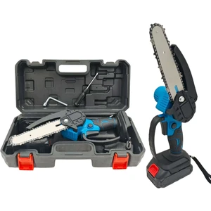 21V New Arrivals Cordless Chainsaw Wood Cutter Portable 6 Inch Household Battery Operated Electric Chain Saw Machine