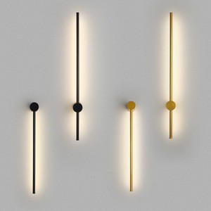 Minimalist Straight Line Wall Light Bedside Decoration Lighting Wall Lamp Aluminum Decor Model Room Bedroom Bedside Wall Lamp