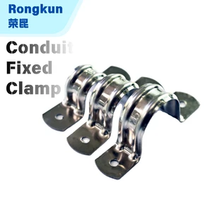 RK Clamp Stainless Steel 201 Polished Double Ear U-shaped Saddle Clamp Metric Diameter 0.04-2.3