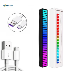 Full Color RGB Voice Sound Control for Gaming Room Use Dimmable LED Display Rhythm Pulse Music Light