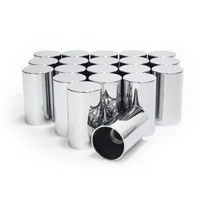 Use for Truck Trailer 32/33mm Convex Lug Chrome ABS Nut Cover with Screw Thread