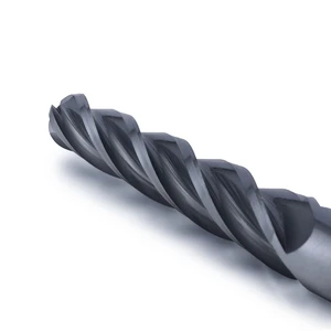 DOHRE Coated Taper High Hardness Wood Working Cutter 2 Flutes CNC Router Tool Carbide Taper Ball Nose End Mills