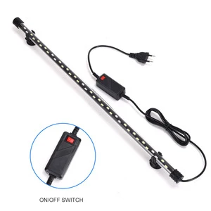 Factory Supply Modern Glass LED Submersible Aquarium Light Fish Tank 16cm 112cm Tri Color Switchable Eco-Friendly 40W 5V Living