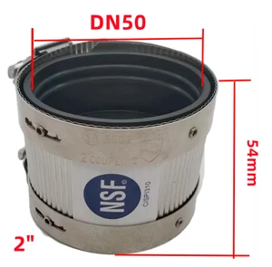 Polished Stainless Steel Pipe Clamp with Mj No Hub Coupling Clamps