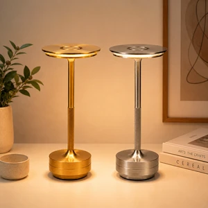 Cordless LED Study Desk Lamp Wireless Rechargeable Switch Control Portable Table Lamp Modern Simple Flexible Metal