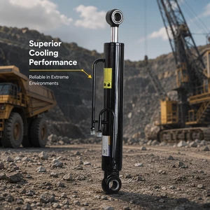 XINGYU Double Eye Hydraulic Cylinder With External Pipeline Superior Cooling For Mining Construction Machinery