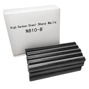 High Carbon Steel Pointed Concrete Nails U-shaped Staples Toe Nails N810-B Iron Sheets Sharp Pin Black Code Staples