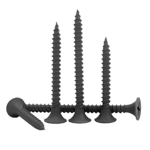 Black Phosphate Steel Drywall Screws Fine Thread Bugle Head Phillips Drive Inch Gypsum Board Plasterboard Stud C1022A OEM