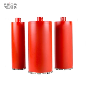 FEIDA Diamond Turbo Core Drill Bit for Concrete Masonry Cinder Block Drilling 350mm Length Multiple Sizes Welded Process