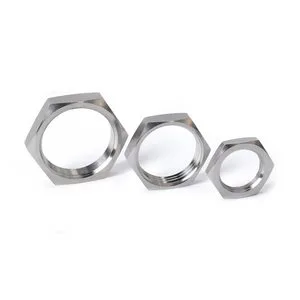 Suitable Water Pipes Locking Fixing Hardware Accessories Threaded Hexagonal Thin Nut 304 Stainless Steel Thin Hexagonal Lock Nut