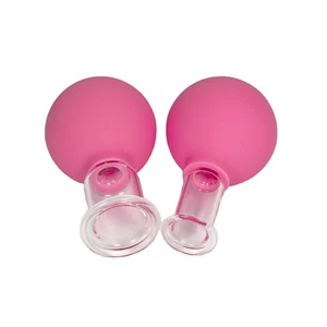 Silicone Facial Suction Cups Face Massage Vacuum Suction Cupping Therapy Set 4 Glass Customized Logo Ce 10 Set Ningxia Class I