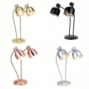 Hot Sale Double Heads Food Warming Light Commercial Hotel Food Warmer Lamp for Restaurants Wedding Party Food Display