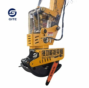 Hydraulic Tree Cutting Wood Cutters Grapple Saw Grapples Chainsaw for Excavator