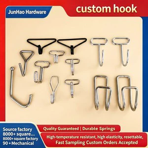 Custom Metal Hooks Various S Shape J Hooks Any Size Home Hanger Kitchen Bathroom Stainless Steel Spring Wire Metal Hooks