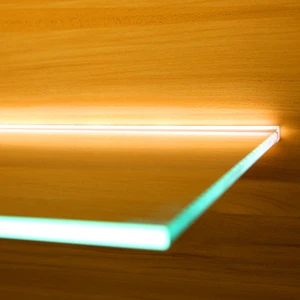 High Brightness LED Cabinet Light 3000K-6500K DC12V/24V IP20 Inlaid on Glass LED Shelf Light for Indoor Lighting